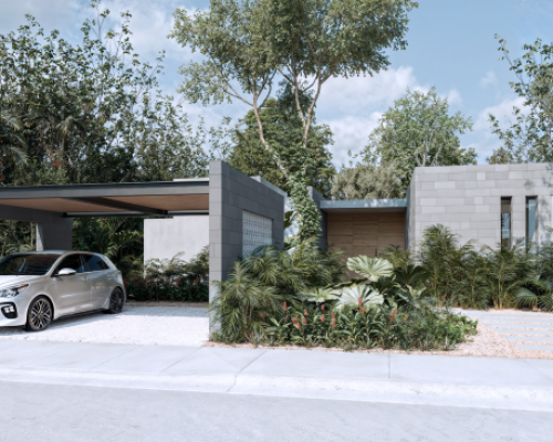 Amares Residencial Modelo AURA 2 Recámaras en Xpu Ha 